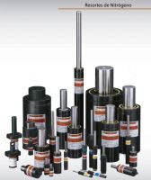 Resortes de Nitrógeno  Muelles de gas con la fuerza aumentada, super-compacto, para alturas reducidas, SPC con estrangulador, roscados, para temperaturas de trabajo hasta 180°C, LCF con amortiguación, controlados, Sistemas de recipientes planos a presión.
